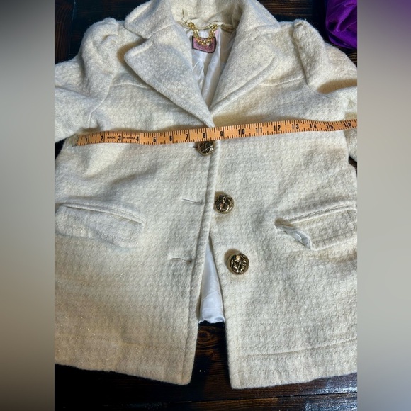 Juicy Couture tweed jacket Chanel style, wool. Size 10 - Picture 12 of 12